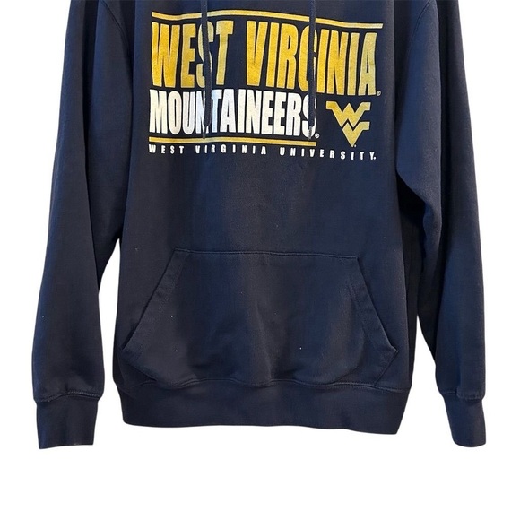 Colosseum West Virginia Mountaineers Men's Blue Pullover Hoodie Large - Picture 4 of 8